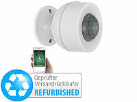 Luminea Home Control 3in1-WLAN-PIR-Bewegungsmelder, Versandrückläufer; WLAN-Tür & Fensteralarme WLAN-Tür & Fensteralarme 