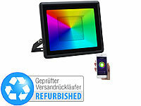 Luminea Home Control WLAN-Fluter, RGB-CCT-LEDs, App, Sprachsteuerung, Versandrückläufer; WLAN-USB-Stimmungsleuchten mit RGB + CCT-LEDs und App 