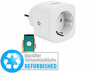 Luminea Home Control WLAN-Steckdose, Apple-HomeKit-zertifiziert, Versandrückläufer; WLAN-LED-Lampen E27 RGBW 