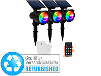 ; LED-Solar-Außenlampen mit PIR-Sensoren (neutralweiß) 