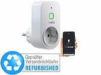 Luminea Home Control LED-Dimmer mit Steckdose, Licht-Dimmer Steckdose