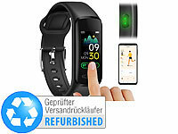 newgen medicals ELESION-kompatibles Fitness-Armband, Versandrückläufer; Fitness-Armbänder mit Herzfrequenz-Messung und GPS-Streckenaufzeichnung Fitness-Armbänder mit Herzfrequenz-Messung und GPS-Streckenaufzeichnung 