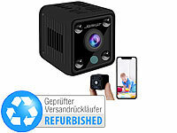 Somikon Akku-Micro-IP-Kamera, HD 720p, 120° Weitwinkel, Versandrückläufer; Full-HD-Kugelschreiber-Kameras, Wasserdichte UHD-Action-Cams mit Webcam-Funktion 