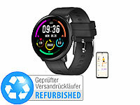 newgen medicals ELESION-kompatible Fitness-Smartwatch, Bluetooth, Versandrückläufer