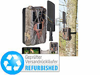 VisorTech Wildkamera Funk, 4G LTE-Akku-Wildkamera mit App