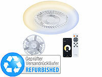 Sichler Haushaltsgeräte 2in1-WLAN-Deckenleuchte & Ventilator, App-Steuerung, Versandrückläufer; Deckenventilatoren mit Lampe Deckenventilatoren mit Lampe 