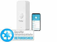 Luminea Home Control Mini Bewegungssensor; WLAN-Tür & Fensteralarme WLAN-Tür & Fensteralarme WLAN-Tür & Fensteralarme 