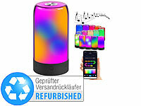 Luminea Home Control Tischlampe mit App, RGB-LED-Tischleuchte