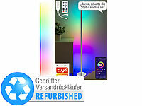 Luminea Home Control LED RGB-Lampe, RGB-Farbwechsel-Stehleuchte