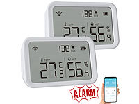 Luminea Home Control WLAN Hygrometer, WLAN Lichtsensor