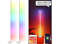 Luminea Home Control LED Stehleuchte, Lampe WLAN