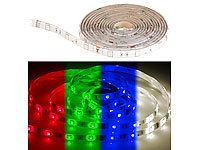 Luminea RGBW-LED-Streifen-Erweiterung LAX-206, 2 m, 240 lm, warmweiß, IP44; WLAN-LED-Streifen-Sets weiß WLAN-LED-Streifen-Sets weiß WLAN-LED-Streifen-Sets weiß 
