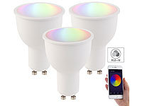 Luminea Home Control 3er-Set WLAN-LED-Lampen, Amazon Alexa & Google Assistant komp., GU10