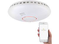 VisorTech WiFi Rauchmelder, Rauchmelder mit App, Hitzewarnmelder