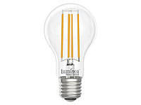 Luminea Home Control LED-Filament-Lampe, komp. zu Amazon Alexa / GA, 2700 K 4er-Set; WLAN-LED-Lampen E27 RGBW WLAN-LED-Lampen E27 RGBW WLAN-LED-Lampen E27 RGBW 