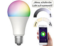 Luminea Home Control WLAN Glühbirne, Smarte Glühbirne