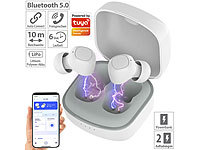 auvisio In-Ear-Stereo-Headset, Bluetooth 5, Ladebox, 18 Std. Spielzeit, App