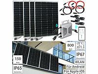 revolt Solar Balkonkraftwerk, Mikroinverter, Solarpanel Balkon