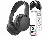 auvisio Smartes Over-Ear-Headset mit Bluetooth 5.3, Akku, App, Equalizer