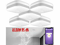 VisorTech Rauchmelder Handy, Rauchmelder WLAN Handy