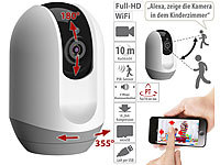 7links WLAN-IP-Überwachungskamera, Tracking, Privacy-Modus, 360°-Pan-Tilt