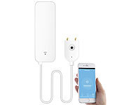 Luminea Home Control Wassermelder Alexa, Wassersensor Alexa