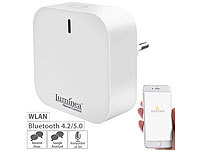 Luminea Home Control WLAN-Gateway mit Bluetooth-Mesh für Smart-Home-Geräte mit ELESION; WLAN-Unterputz-Steckdosen 