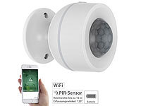 Luminea Home Control 3in1-WLAN-PIR-Bewegungsmelder, Temperatur & Luftfeuchtigkeits-Sensor; WLAN-Tür & Fensteralarme WLAN-Tür & Fensteralarme WLAN-Tür & Fensteralarme WLAN-Tür & Fensteralarme 