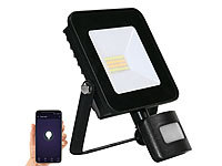 ; Wetterfeste WLAN-Fluter mit RGB-CCT-LEDs, App-Steuerung 