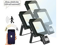 Luminea Home Control LED-Strahler CCT, LED-Strahler mit App