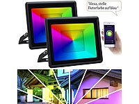 Luminea Home Control Wetterfester LED-Fluter