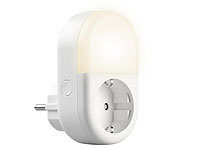 Luminea Home Control LED Licht mit Steckdose