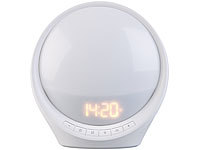 ; UKW-Radiowecker mit 2 Weckzeiten und LED-Anzeige, Radio-LichtweckerRadio-Lichtwecker Bluetooth 