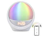 ; UKW-Radiowecker mit 2 Weckzeiten und LED-Anzeige, Radio-LichtweckerRadio-Lichtwecker Bluetooth 