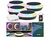 Lunartec Solarleuchten Gartendeko, Solarleuchten mit WLAN