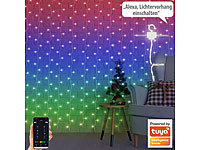Luminea Home Control LED Lichter Vorhang, Lichtnetz