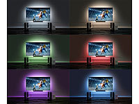 ; USB-WLAN-LED-Streifen-Set in RGB mit Sprach- & Soundsteuerung USB-WLAN-LED-Streifen-Set in RGB mit Sprach- & Soundsteuerung USB-WLAN-LED-Streifen-Set in RGB mit Sprach- & Soundsteuerung USB-WLAN-LED-Streifen-Set in RGB mit Sprach- & Soundsteuerung 