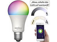 Luminea Home Control LED Birnen, WLAN Glühbirne Alexa