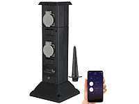 Royal Gardineer WLAN Aussensteckdose, Gartensteckdose Smart