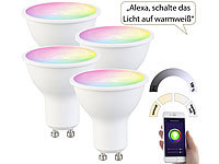 Luminea Home Control WLAN LED Lampen, GU10 LED Alexa