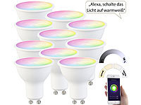 Luminea Home Control LED Einbaustrahler, WLAN LED Lampe