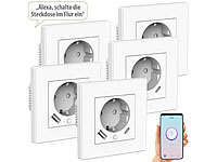 Luminea Home Control Steckdose Smart, Steckdose mit USB