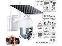 7links LTE-Pan-Tilt-Überwachungskamera, Full HD, Akku, Solarpanel, App, IP65