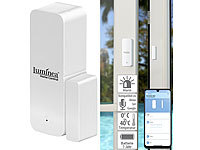 Luminea Home Control ZigBee-Tür & Fensteralarm, für Alexa, Google Assistant und Siri, App; WLAN-Steckdosen mit Stromkosten-Messfunktion WLAN-Steckdosen mit Stromkosten-Messfunktion 