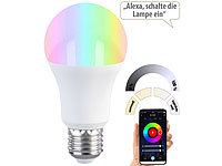 Luminea Home Control RGB Glühbirne, ZigBee Leuchtmittel E27