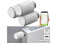 revolt 3er-Set programmierbare Heizkörper-Thermostate mit Bluetooth und App; Energiekostenmesser, WLAN-Raumthermostate 