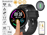 newgen medicals ELESION-kompatible Fitness-Smartwatch, Bluetooth, SpO2, Alexa, IP68; Fitness-Armbänder mit Herzfrequenz-Messung und GPS-Streckenaufzeichnung Fitness-Armbänder mit Herzfrequenz-Messung und GPS-Streckenaufzeichnung Fitness-Armbänder mit Herzfrequenz-Messung und GPS-Streckenaufzeichnung Fitness-Armbänder mit Herzfrequenz-Messung und GPS-Streckenaufzeichnung 