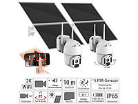 7links 2er-Set Pan-Tilt-Überwachungskameras, 2K, WLAN, Akku, 25 W Solarpanel; Outdoor-WLAN-IP-Überwachungskameras Outdoor-WLAN-IP-Überwachungskameras Outdoor-WLAN-IP-Überwachungskameras Outdoor-WLAN-IP-Überwachungskameras 