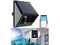 Luminea Home Control App-Bewegungsmelder, Akku Bewegungsmelder aussen