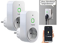 Luminea Home Control LED Dimmer, Steckdose dimmbar, Dimmersteckdose